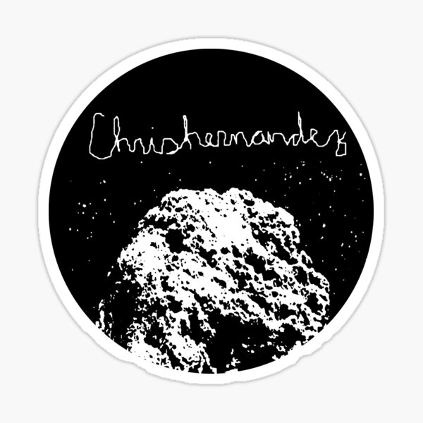 Chris Hernandez Artist - Asteroid (black print) Sticker