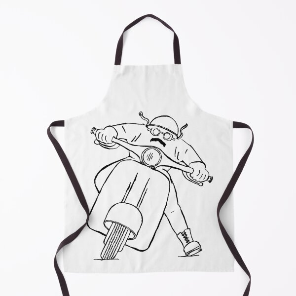 Item preview, Silhouettes rockers on scooter drawing designed and sold by 2CV-Oldtimers.