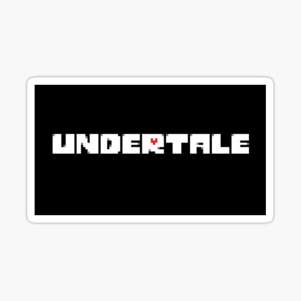 Undertale Logo Stickers Redbubble