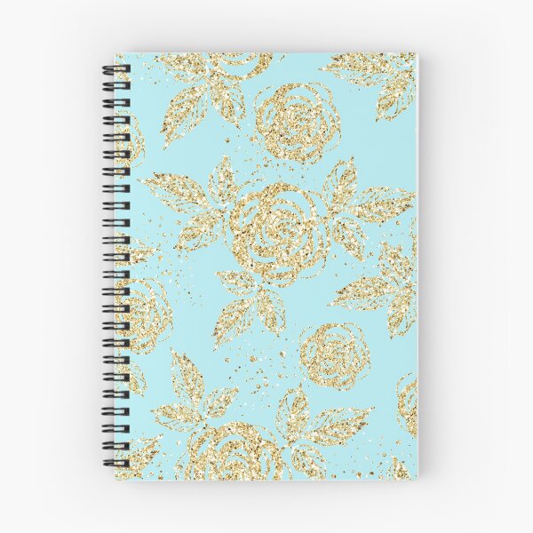 Item preview, Mint and gold floral glitter girly fashion pattern   designed and sold by Lalanacliparts.