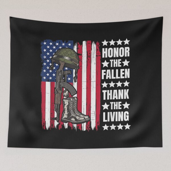 Item preview, Honor The Fallen Thank The Living Memorial Day Veteran TShirt0 designed and sold by gbrenda.