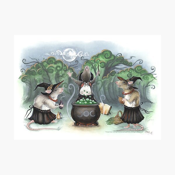 Three Wee Witches Photographic Print