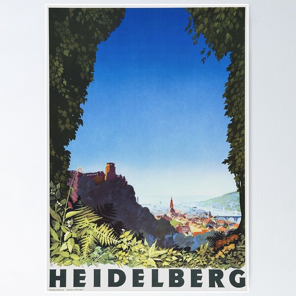 Item preview, Heidelberg Travel Poster designed and sold by redoARTstore.