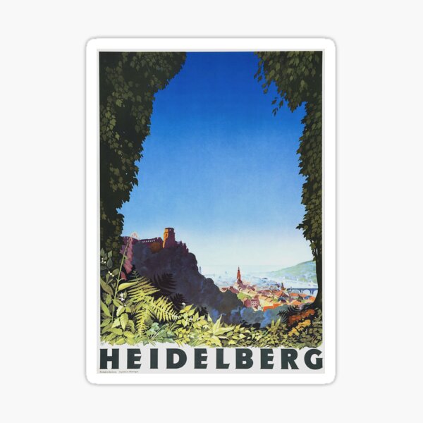 Item preview, Heidelberg Travel Poster designed and sold by redoARTstore.