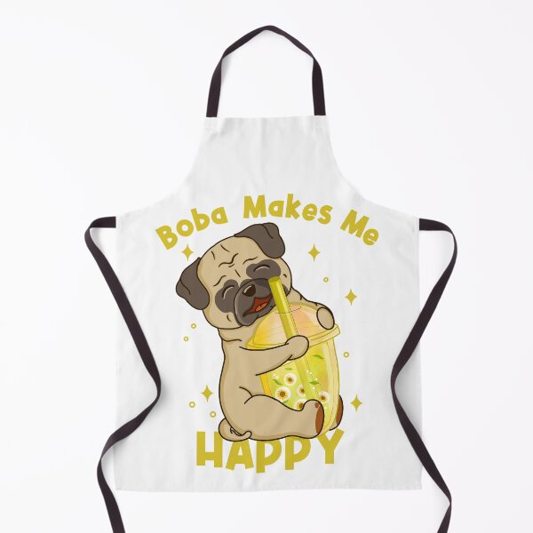 Item preview, Pug Drinking Boba designed and sold by Kimprut.