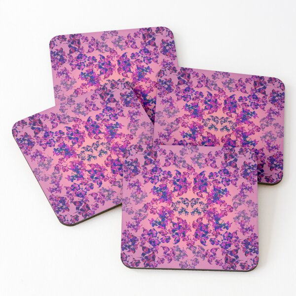 Item preview, Embossed vintage flowers in purples, pinks and blues  designed and sold by Only1helen.
