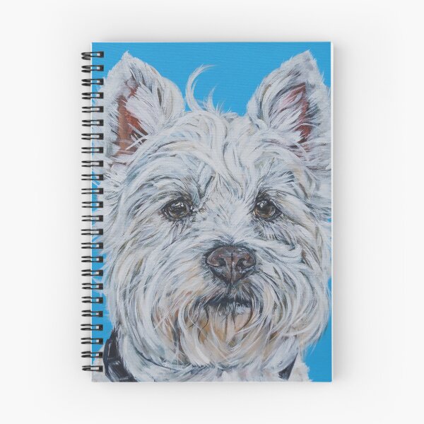 Item preview, Little Mac. Dog painting art by award-winning UK artist Sam Fenner designed and sold by SamFennerArt.