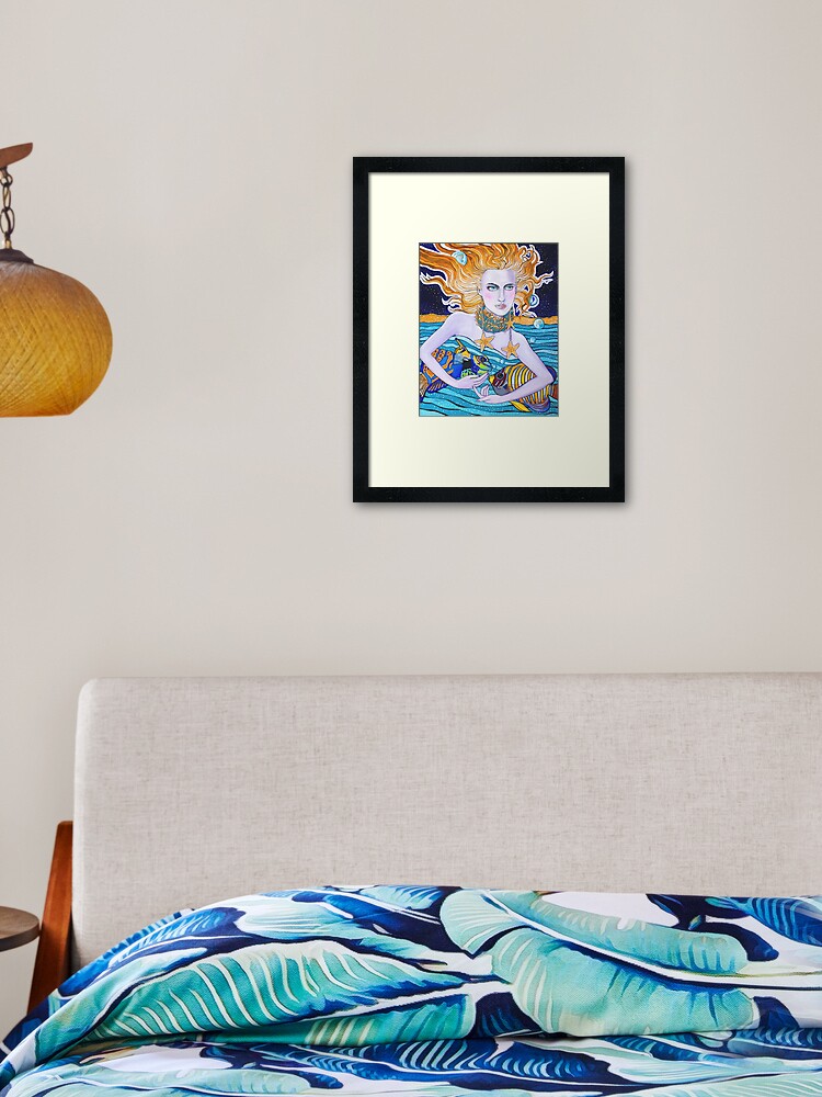 Thumbnail 2 of 7, Framed Art Print, Amphitrite designed and sold by laurajholman.