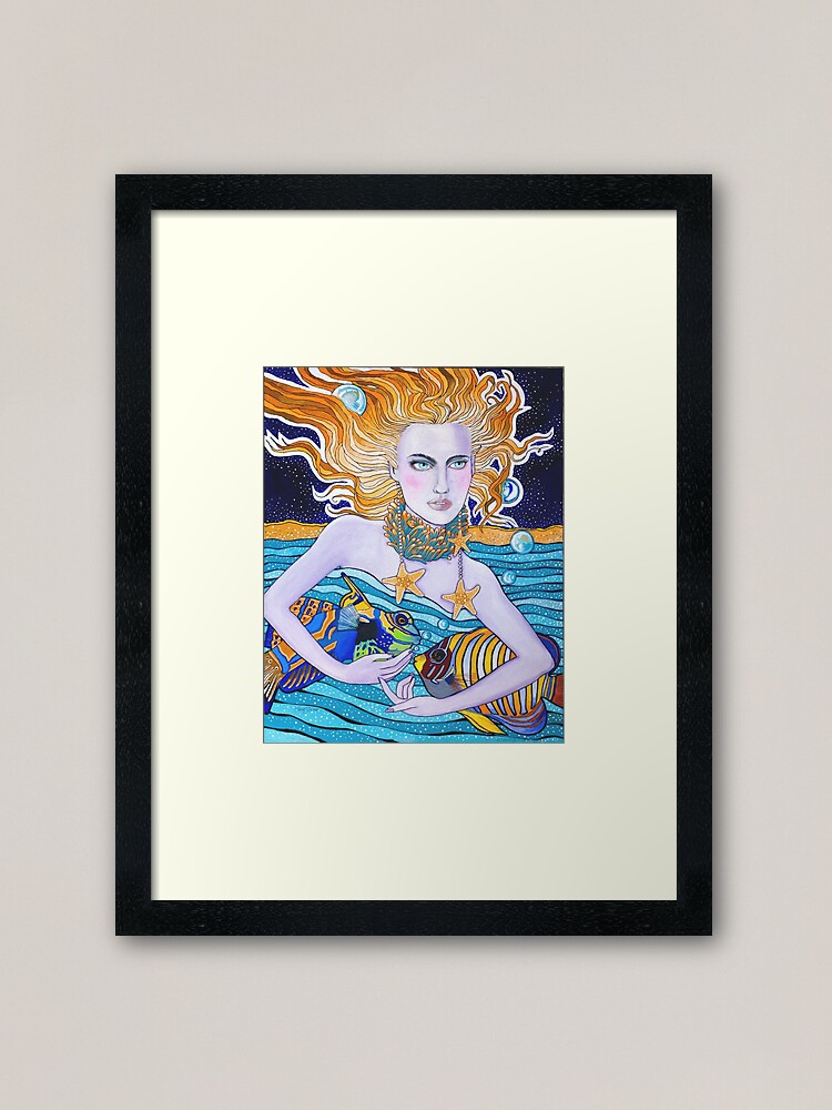 Thumbnail 1 of 7, Framed Art Print, Amphitrite designed and sold by laurajholman.