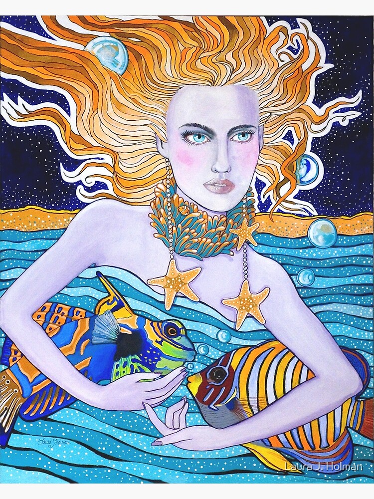 Thumbnail 7 of 7, Framed Art Print, Amphitrite designed and sold by laurajholman.