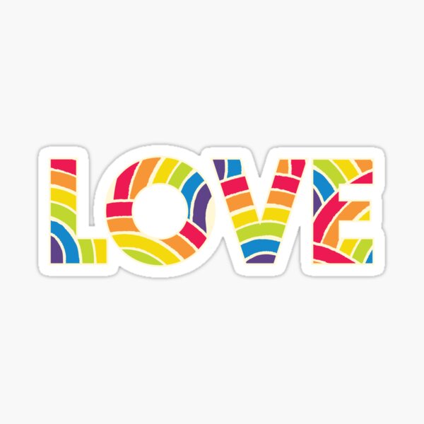 Rainbow Pride Love Sticker