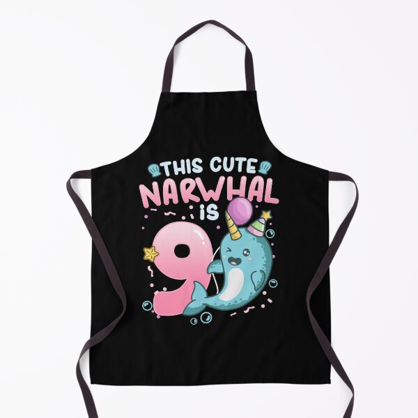 Item preview, 9th Birthday Narwhal Nine Years Old designed and sold by CreativeGiftShp.