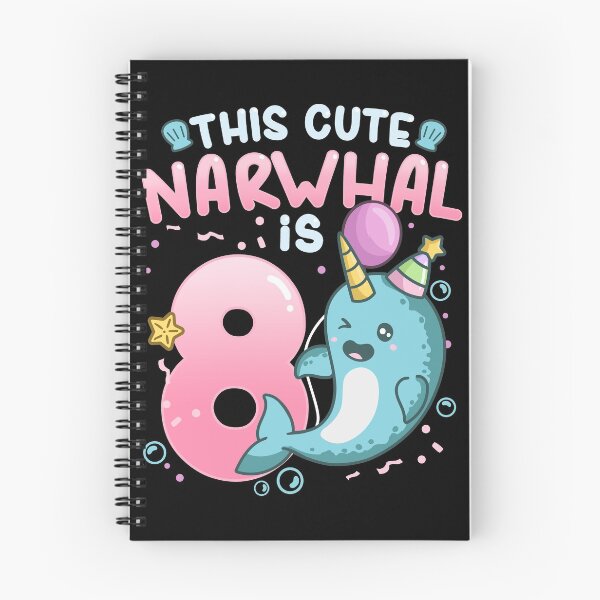 Item preview, 8th Birthday Narwhal Eight Years Old designed and sold by CreativeGiftShp.