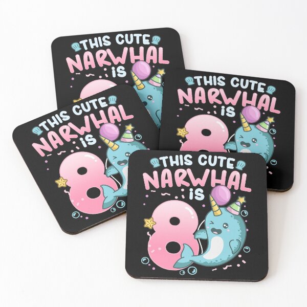 Item preview, 8th Birthday Narwhal Eight Years Old designed and sold by CreativeGiftShp.