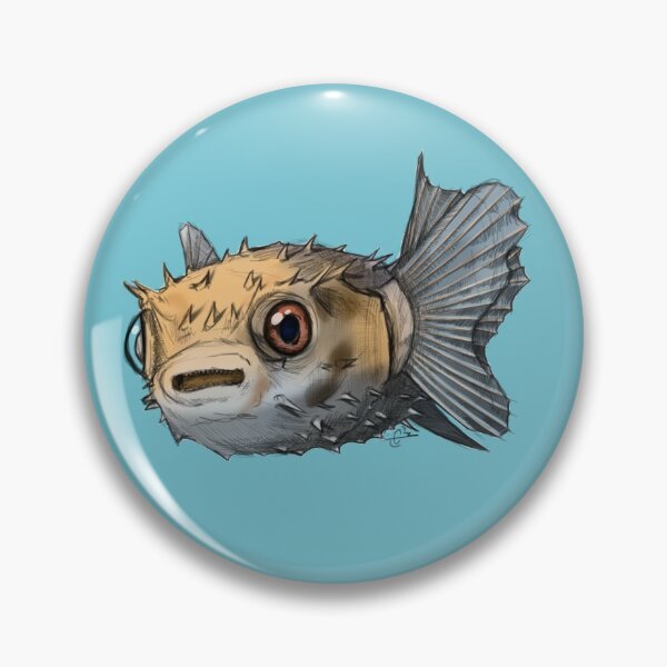 Item preview, Porcupine puffer fish designed and sold by ArtFromTheDeep.