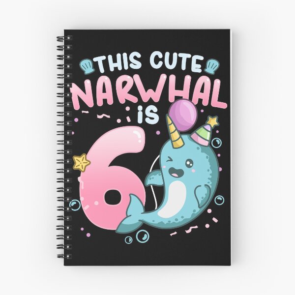 Item preview, 6th Birthday Narwhal Six Years Old designed and sold by CreativeGiftShp.