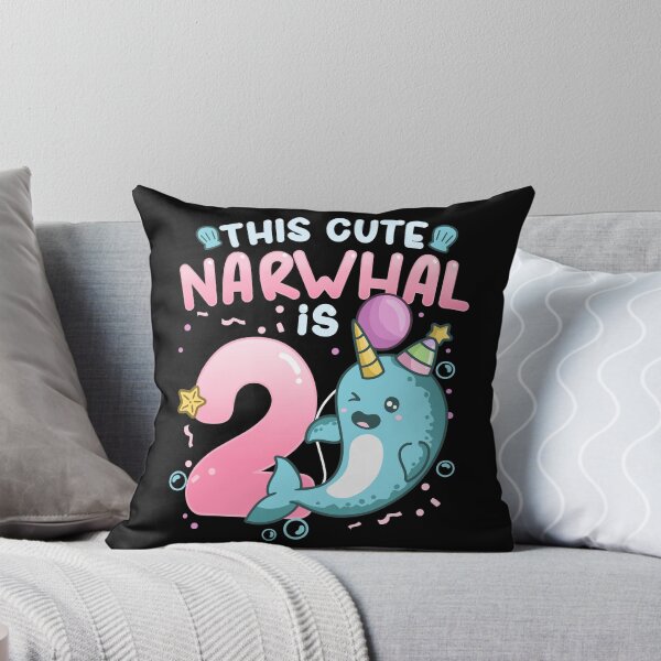 Item preview, 2nd Birthday Narwhal Two Years Old designed and sold by CreativeGiftShp.