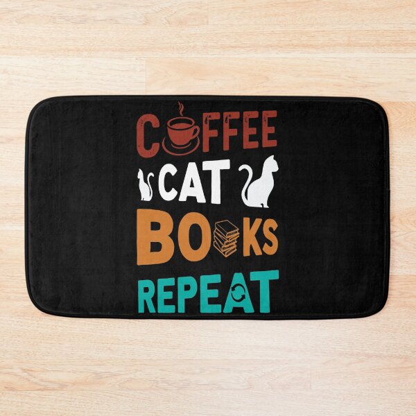 Item preview, Coffee Cat Books Repeat designed and sold by H3rron-Arts.