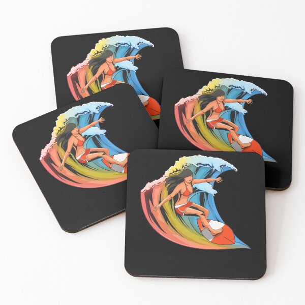 Item preview, Surfing Surfer Girl Surfboarding designed and sold by CreativeGiftShp.