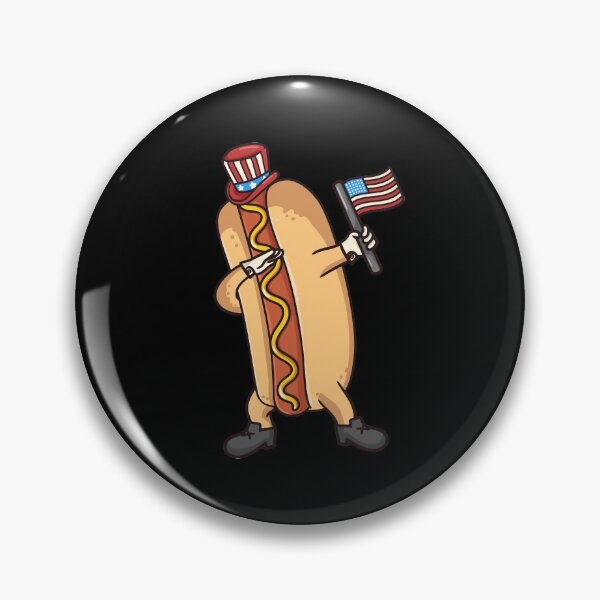 Artikelvorschau, Hotdog Dabbing Hotdog Amerikanische Flagge entworfen und verkauft von CreativeGiftShp.