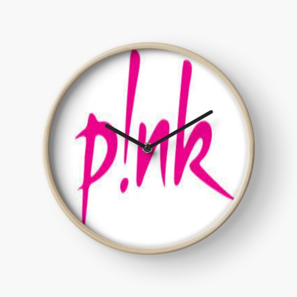 Pink beautiful trauma Clock