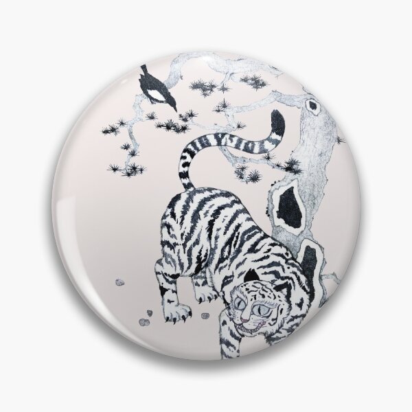 Item preview, tiger and magpie; 작호도 (korean folk painting, jakhodo) designed and sold by mooonhannah.