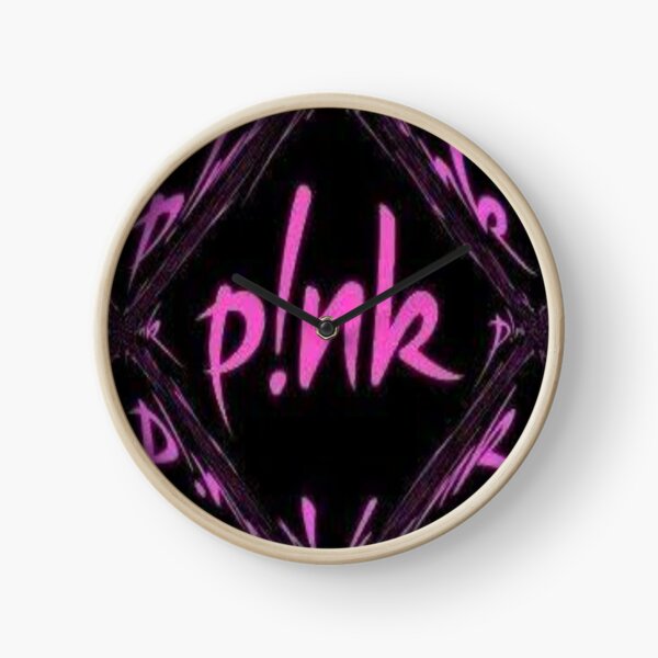 Pink beautiful trauma Clock