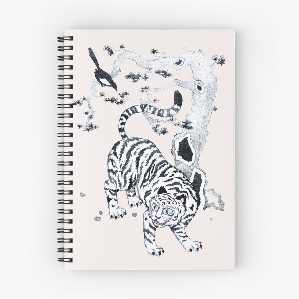 Item preview, tiger and magpie; 작호도 (korean folk painting, jakhodo) designed and sold by mooonhannah.