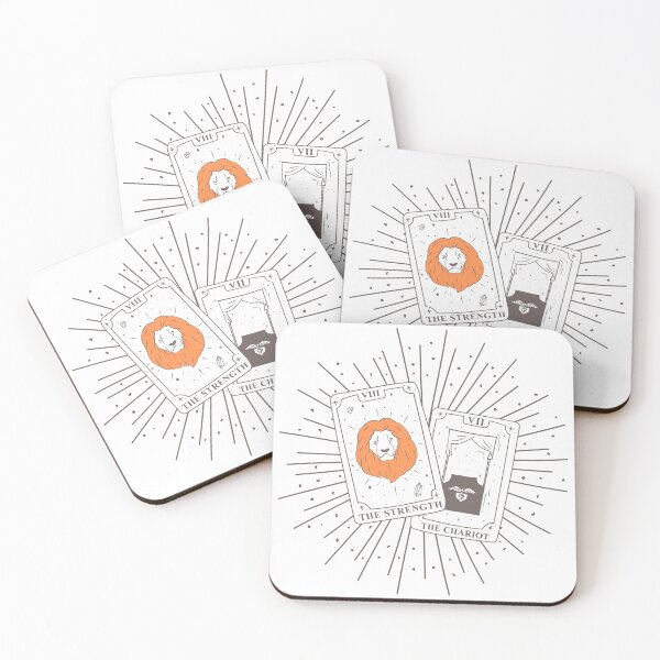 Item preview, Tarot Cards The Strength + The Chariot designed and sold by Nangka.