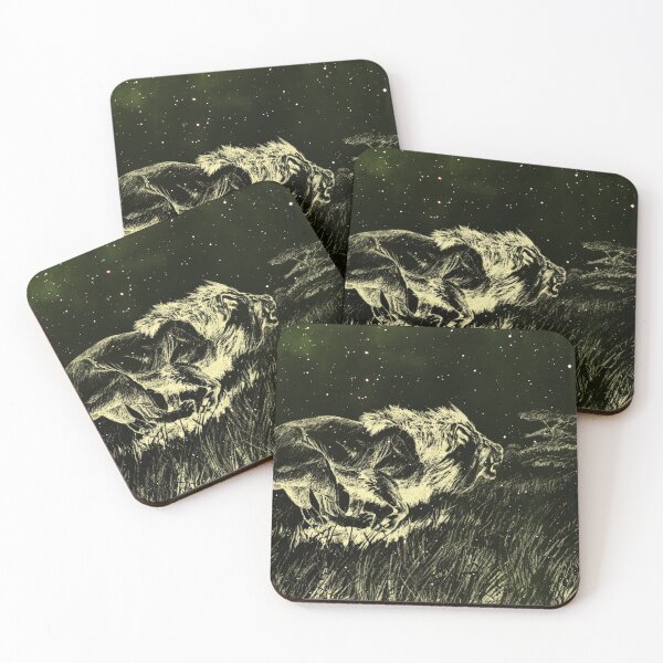Item preview, Lion running in the night hunt designed and sold by Graphic-it.