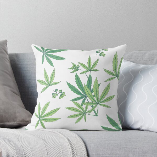 Aperçu de l'œuvre motif de cannabis sativa sans soudure créée et vendue par Sya Prints.