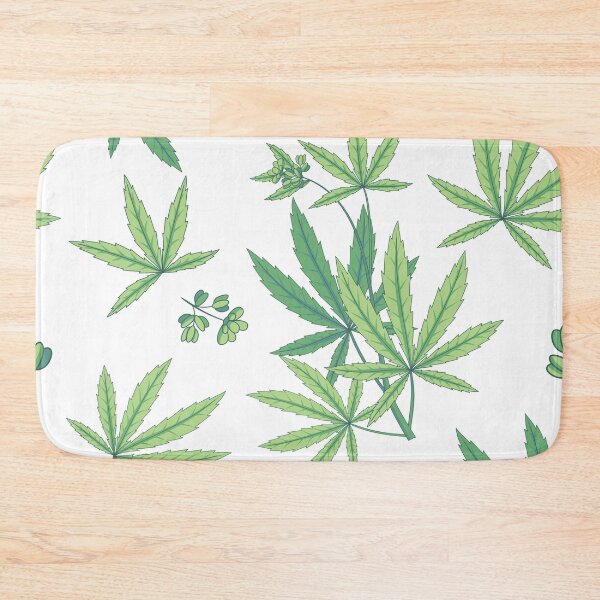 Artikelvorschau, nahtloses Cannabis Sativa Muster entworfen und verkauft von Sya Prints.