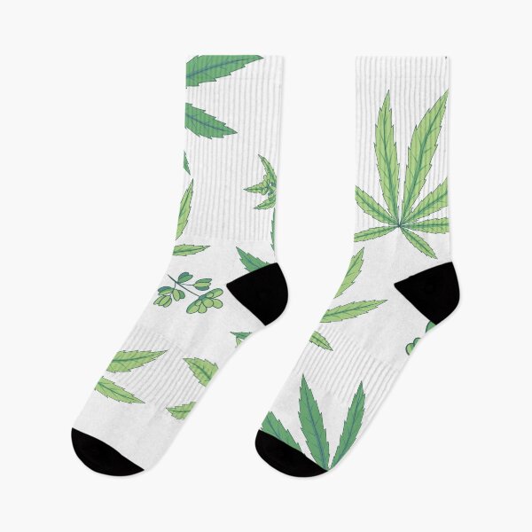 Artikelvorschau, nahtloses Cannabis Sativa Muster entworfen und verkauft von Sya Prints.