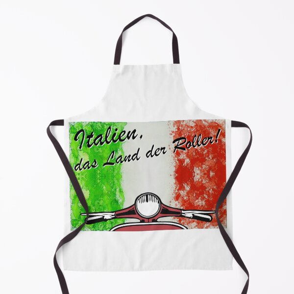 Item preview, Watercolor Italy, the land of scooters saying designed and sold by 2CV-Oldtimers.