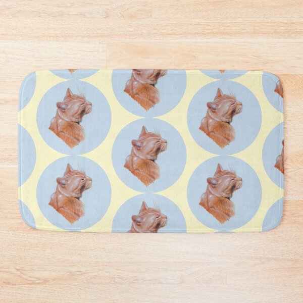Item preview, Red Cat (yellow) designed and sold by SandraWarmerdam.