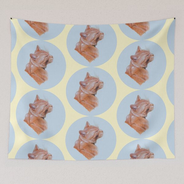 Item preview, Red Cat (yellow) designed and sold by SandraWarmerdam.