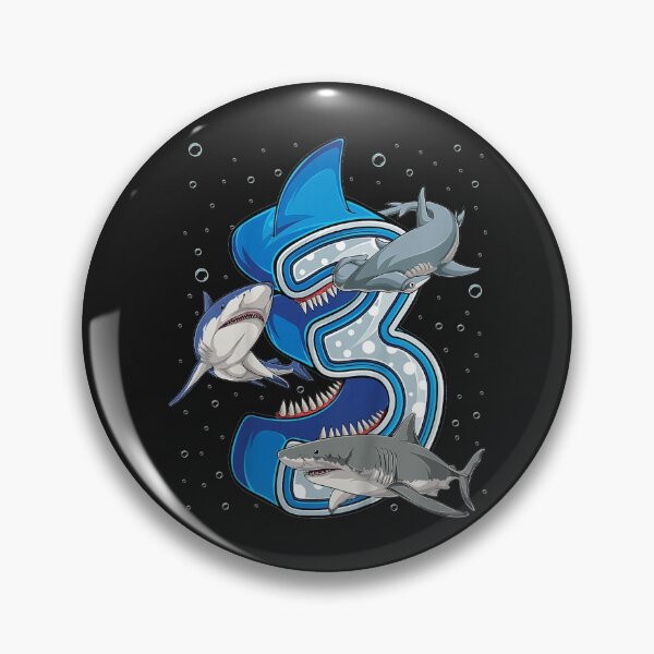 Item preview, Kids 3rd Birthday Boys Shark 3 years Old Ocean Shark Bday TShirt71 designed and sold by gbrenda.