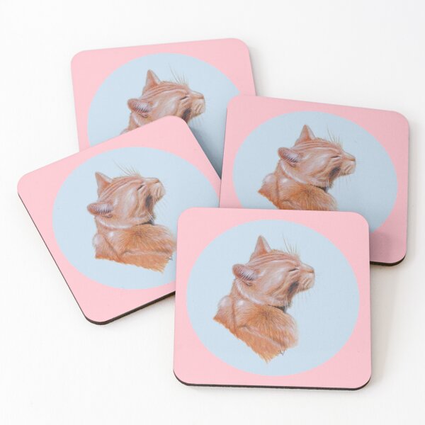 Item preview, Red Cat (pink) designed and sold by SandraWarmerdam.