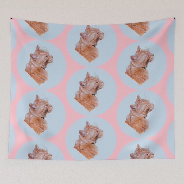 Item preview, Red Cat (pink) designed and sold by SandraWarmerdam.