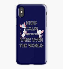 Keep Calm and Try to Take Over the World iPhone Case