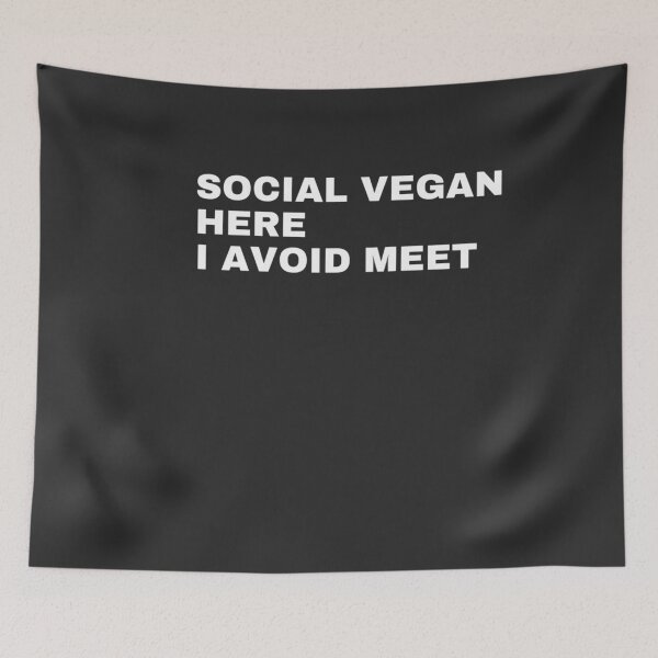 Item preview, Social Vegan, Avoid Meet designed and sold by malkhteb.