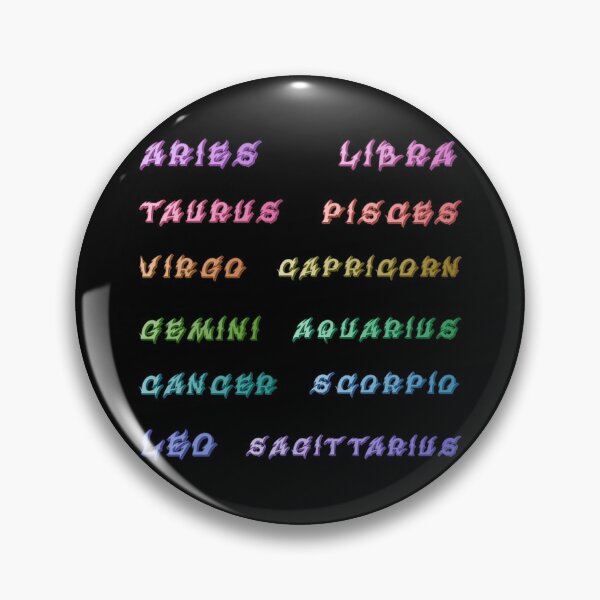 Aperçu de l'œuvre Pack économique de signes astrologiques arc-en-ciel créée et vendue par everything4eva.