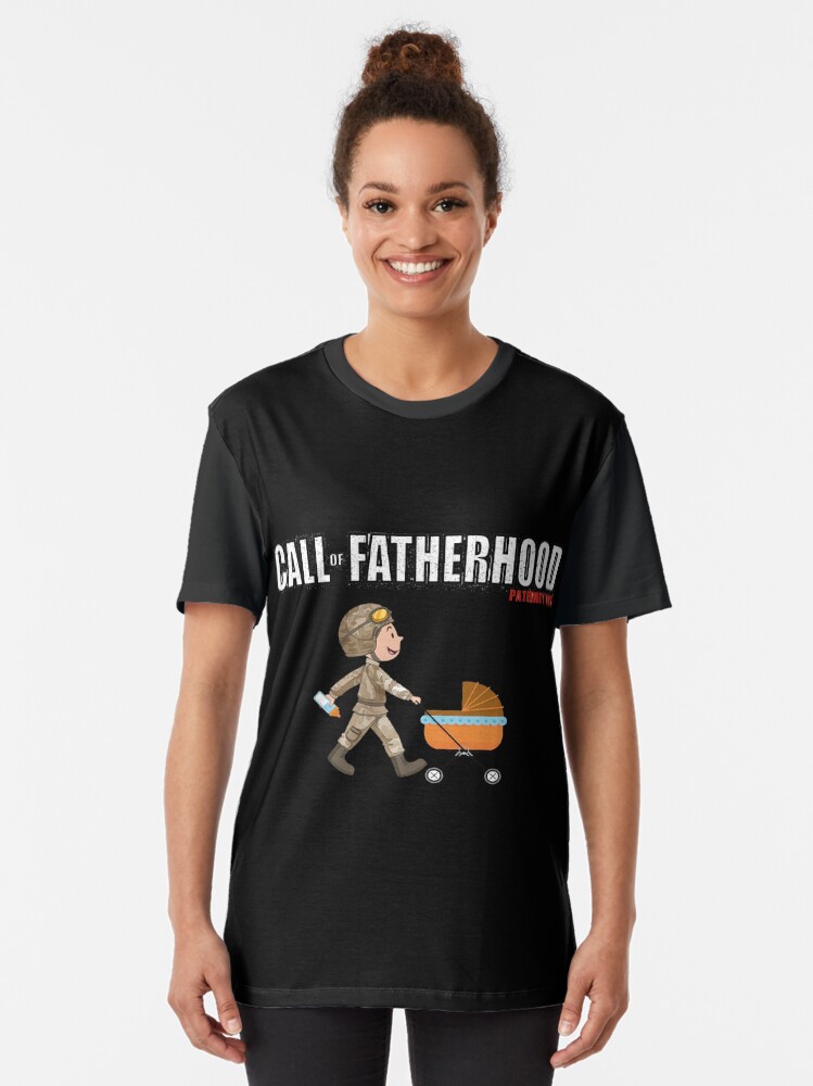Alternate view of CALL OF FATHERHOOD - PATERNITY OPS Graphic T-Shirt