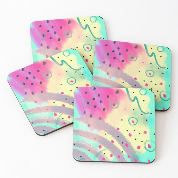 Item preview, Picking strawberries in grandma's garden abstract print on green designed and sold by orangerinka.