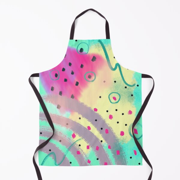 Item preview, Picking strawberries in grandma's garden abstract print on green designed and sold by orangerinka.