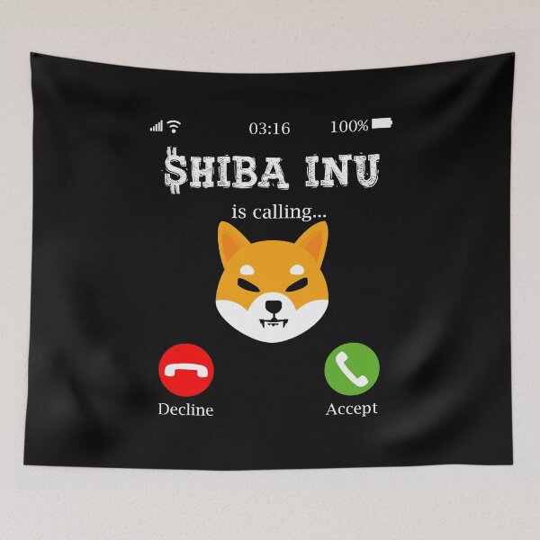 Item preview, Funny Shiba Inu Gift, Shiba Inu Is Calling designed and sold by Mytoonsquad.