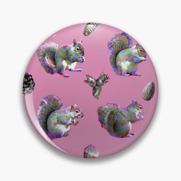 Item preview, Electric Squirrels on Pink designed and sold by AxeLeon Patterns.
