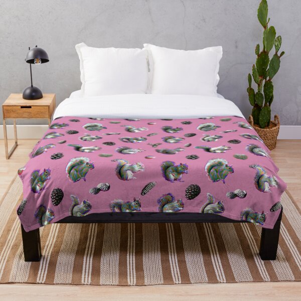 Item preview, Electric Squirrels on Pink designed and sold by AxeLeon Patterns.