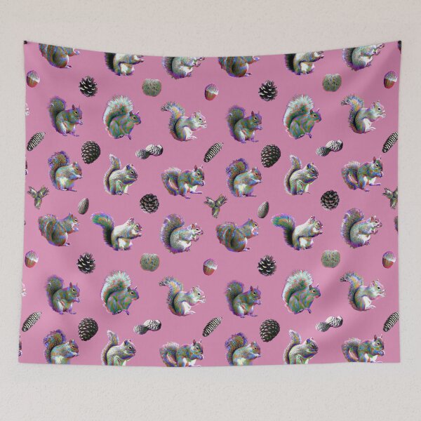 Artikelvorschau, Elektrische Eichhörnchen auf Pink entworfen und verkauft von AxeLeon Patterns.