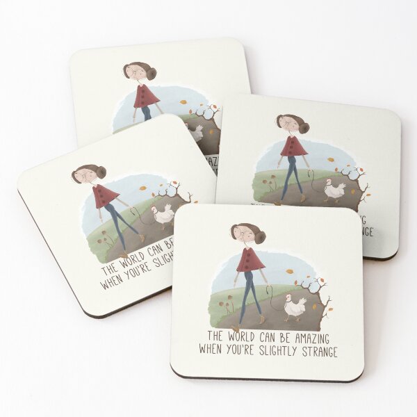 Item preview, Slightly Strange - chicken girl designed and sold by agrapedesign.